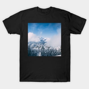 Winter Magical Forest Digital Paper T-Shirt